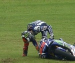 Lorenzo se cae en el Gran Premio